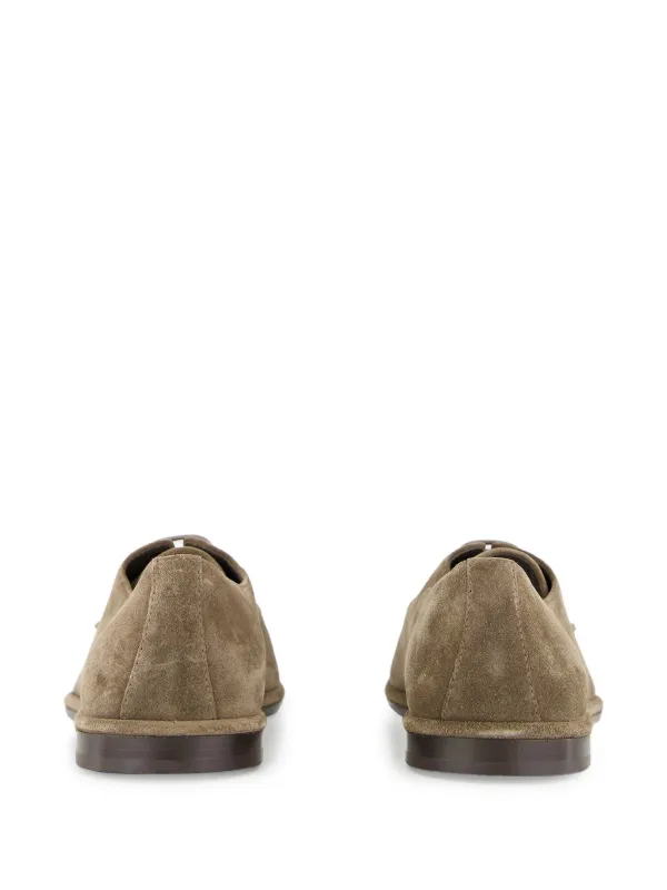 Ferragamo Suede Derby Shoes | Brown | FARFETCH CA display picture 1