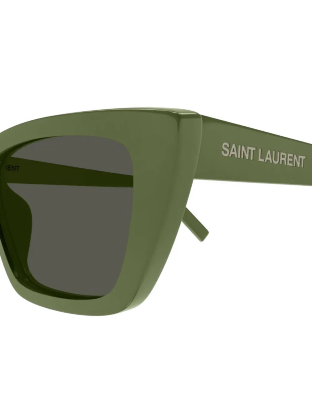 Saint Laurent Eyewear Zonnebril met geometrisch montuur Groen