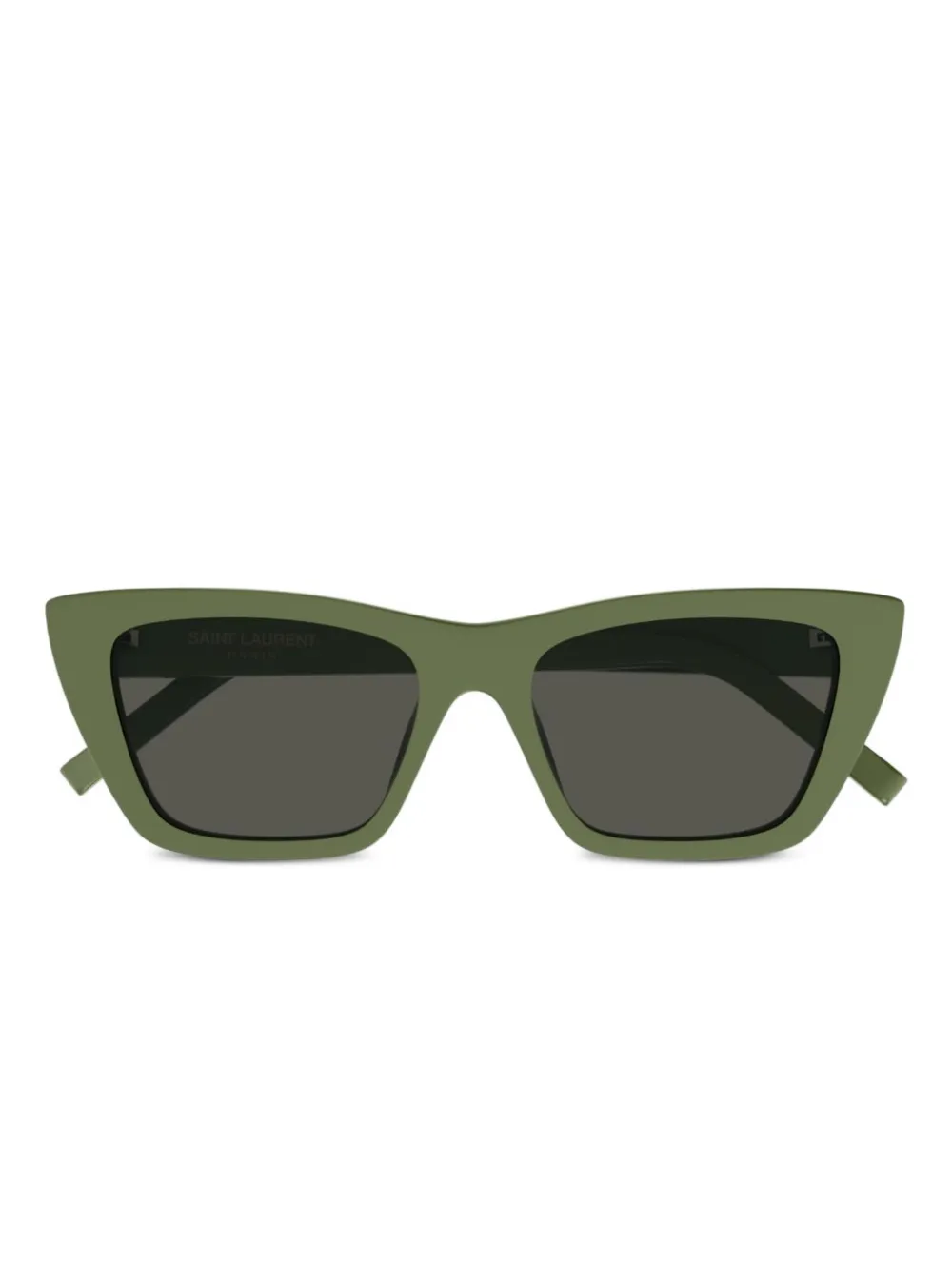 Saint Laurent Eyewear geometric-frame sunglasses | Green | Image 1