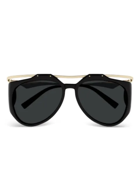 Saint Laurent Eyewear نظارة شمس بتصميم منحوت