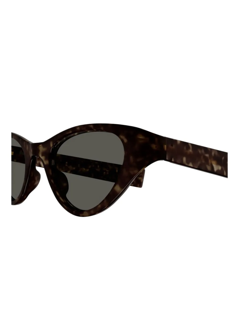 Saint Laurent Eyewear Zonnebril met cat-eye montuur Bruin