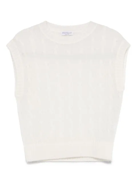 Brunello Cucinelli cable-knit vest
