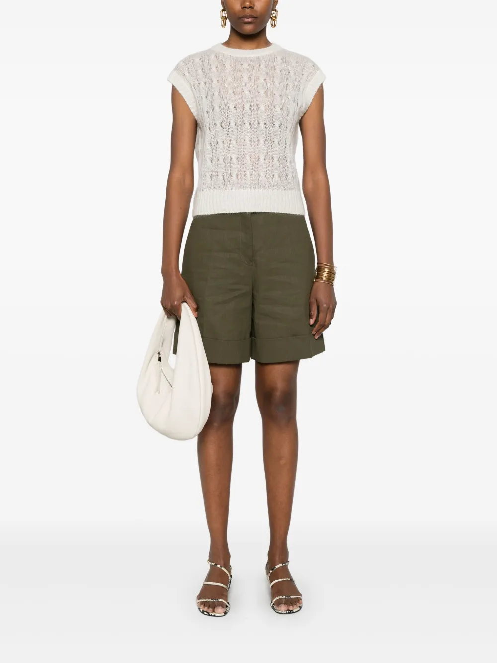 Brunello Cucinelli cable-knit vest | Vests & Tank Tops | Image 2