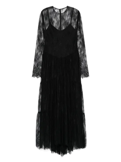 Robe longue en dentelle Chantilly - Philosophy Di Lorenzo Serafini - Modalova