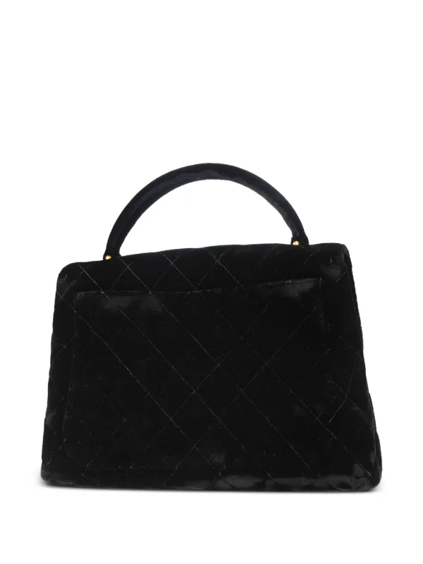 CHANEL Pre-Owned 1997 ココマーク ベルベット ハンドバッグ