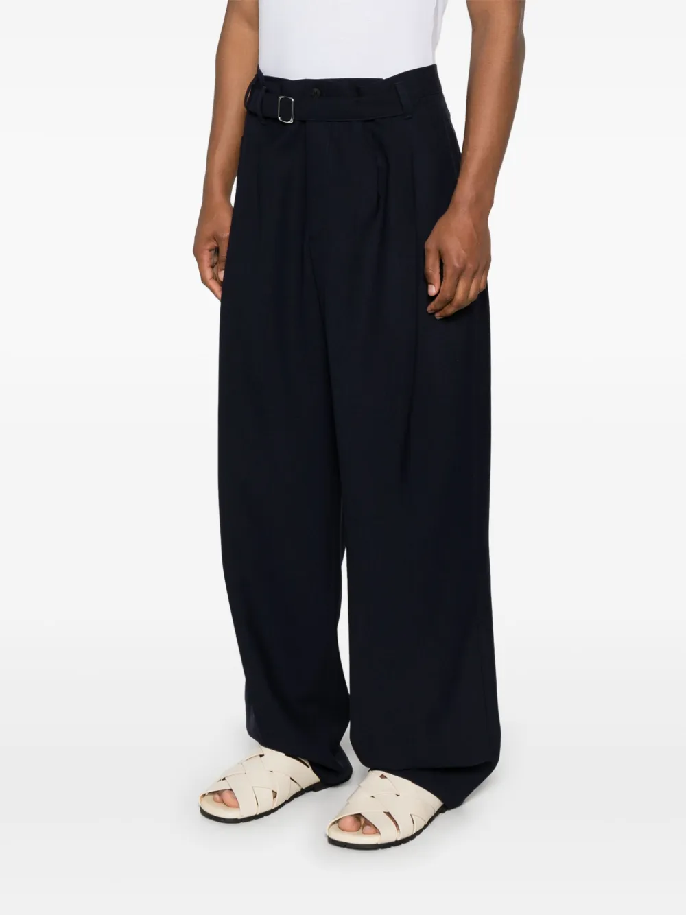Jacquemus Le Pantalon Canevas broek Blauw