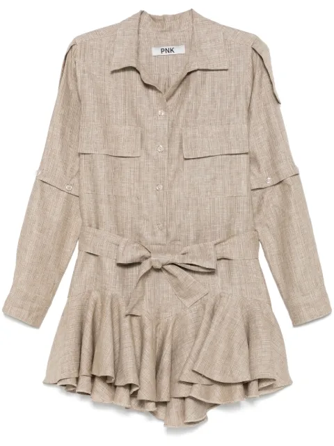 PNK lurex-detail mini dress