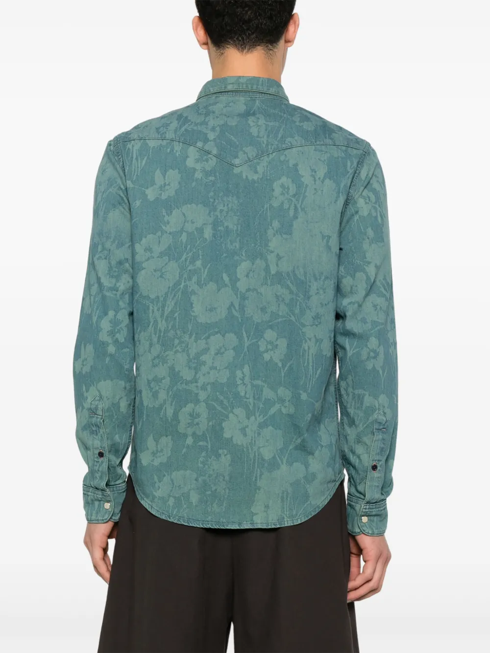 Paul Smith Overhemd met bloemenprint Groen