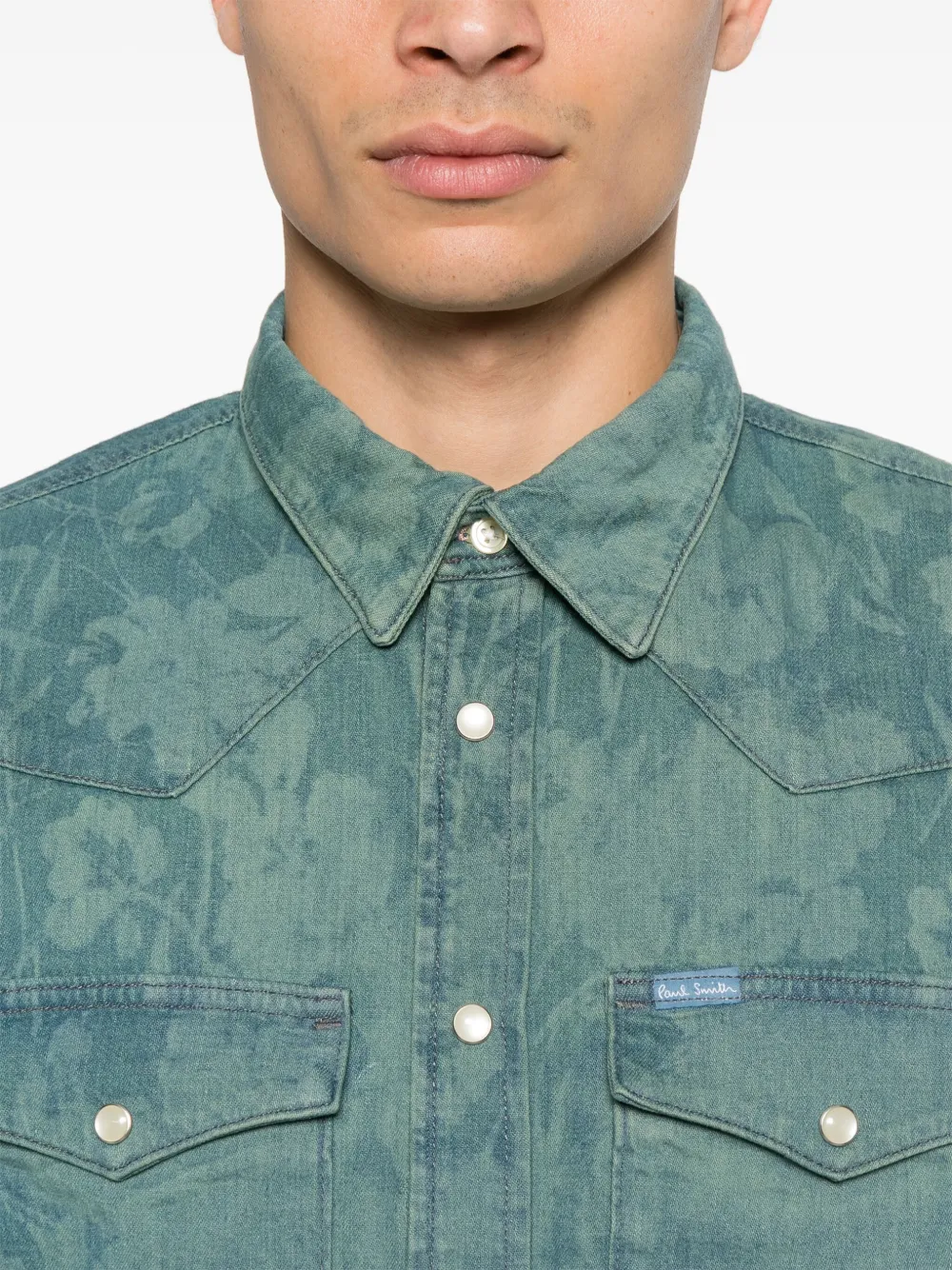 Paul Smith Overhemd met bloemenprint Groen
