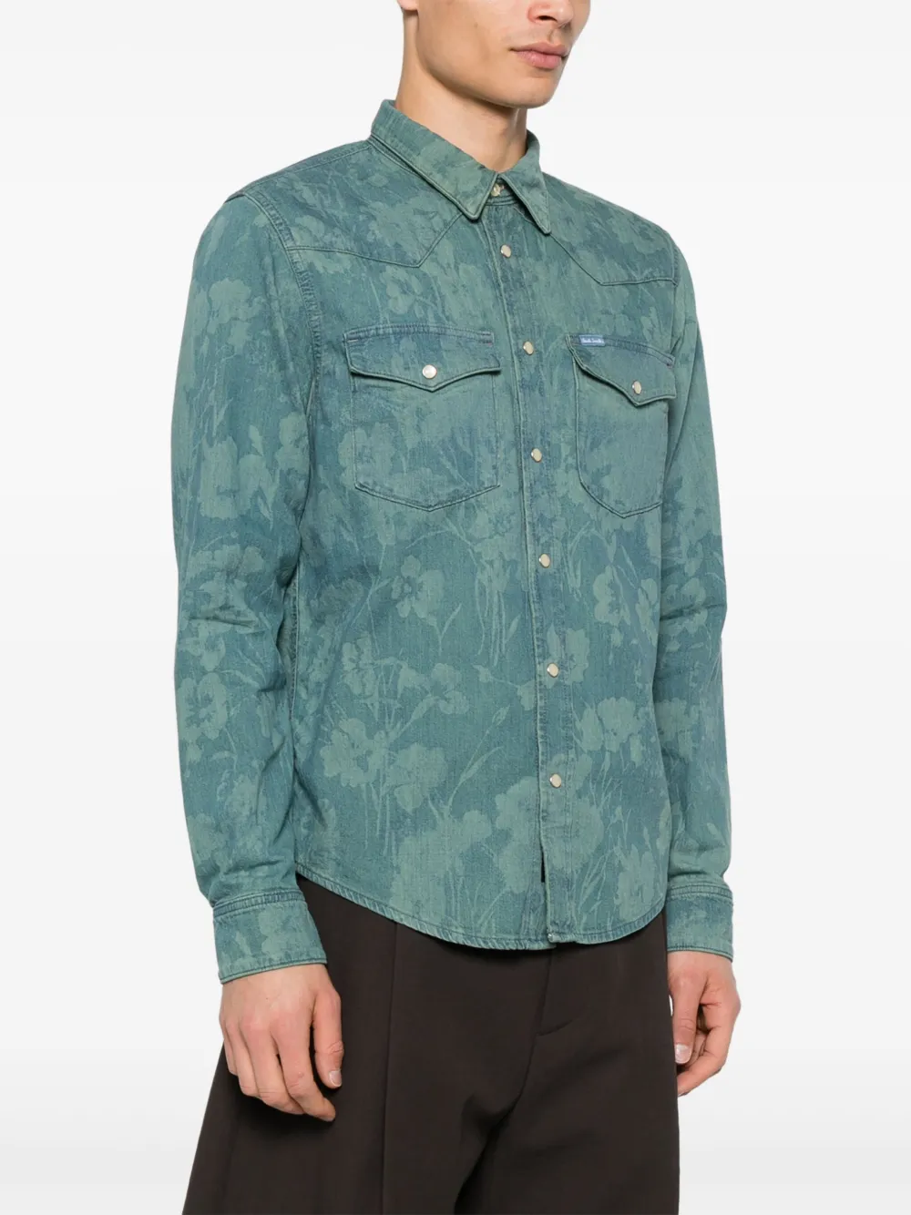Paul Smith Overhemd met bloemenprint Groen