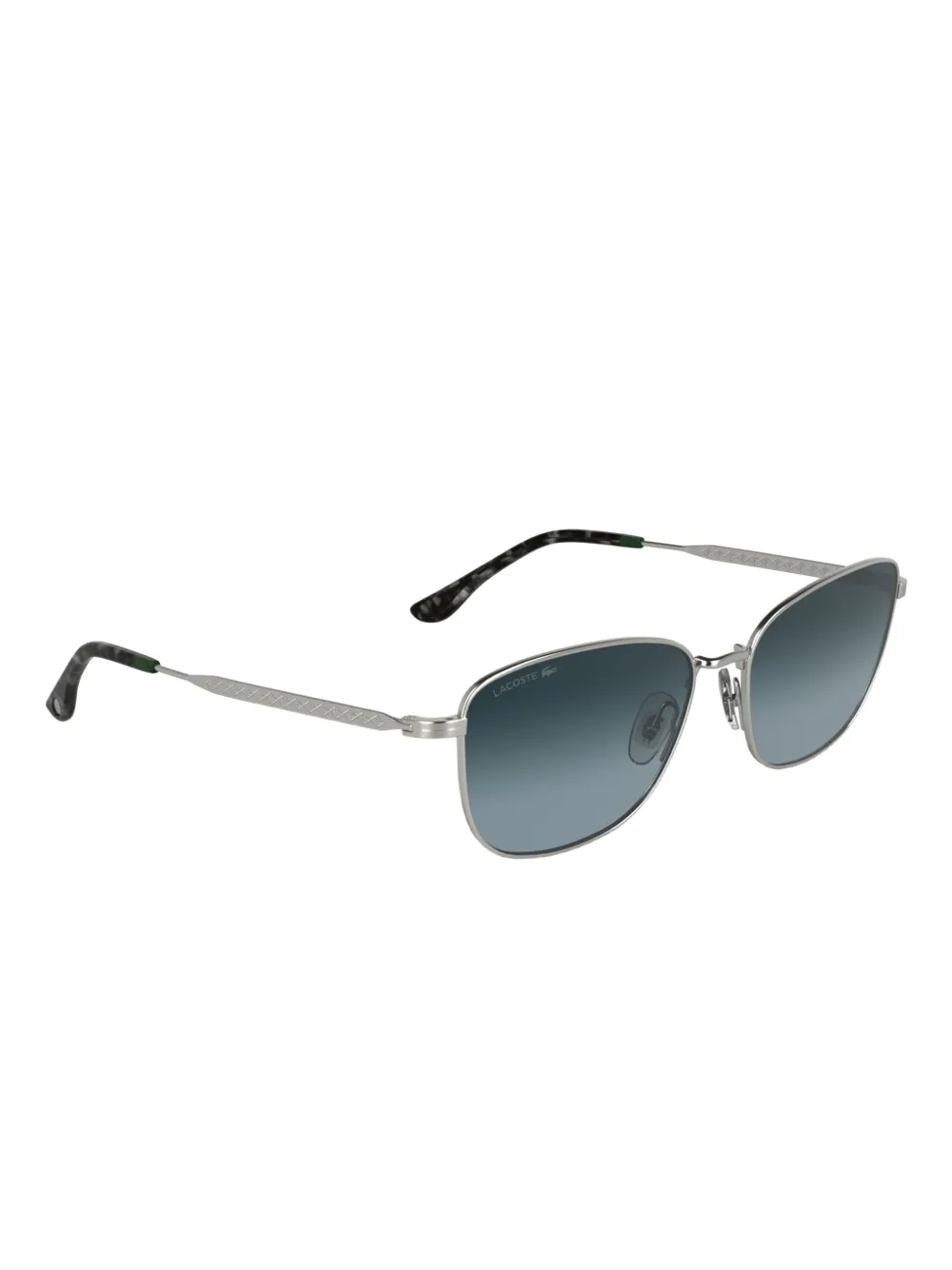 Lacoste Zonnebril met rechthoekig montuur - Zilver