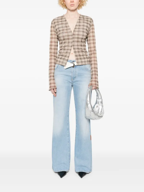 Off-White ワイドジーンズ | ブルー | FARFETCH JP
