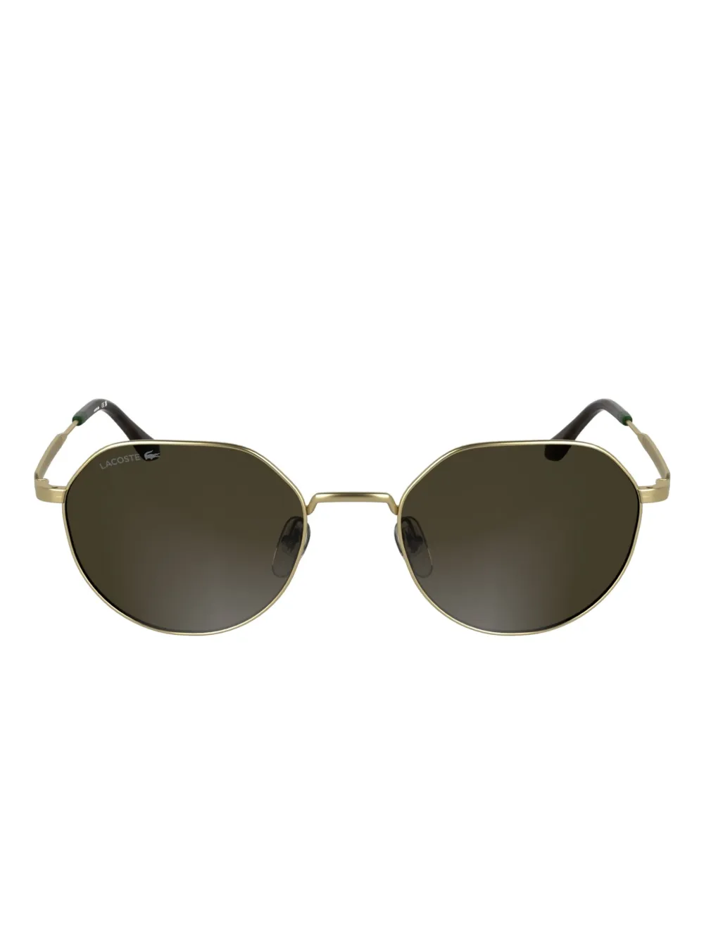 Lacoste metal round sunglasses Zwart