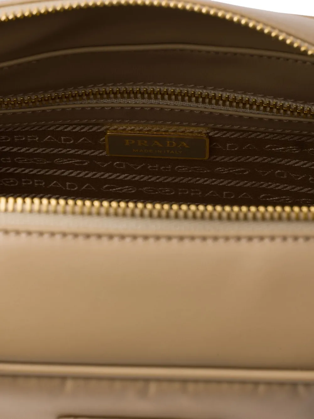 Prada Medium leren shopper Beige