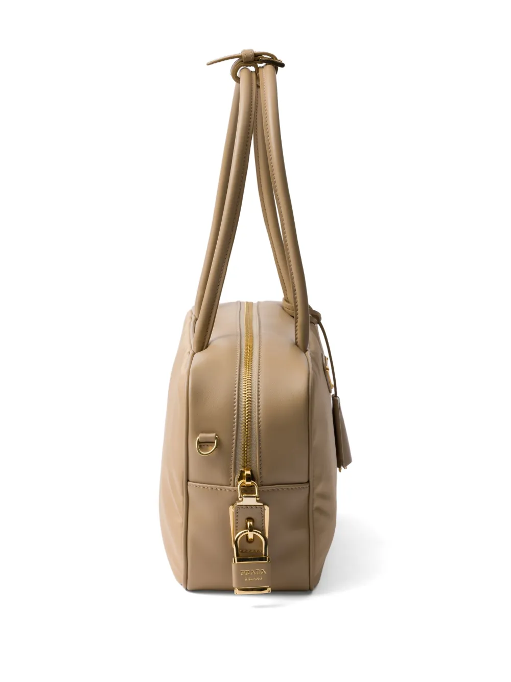Prada Medium leren shopper Beige