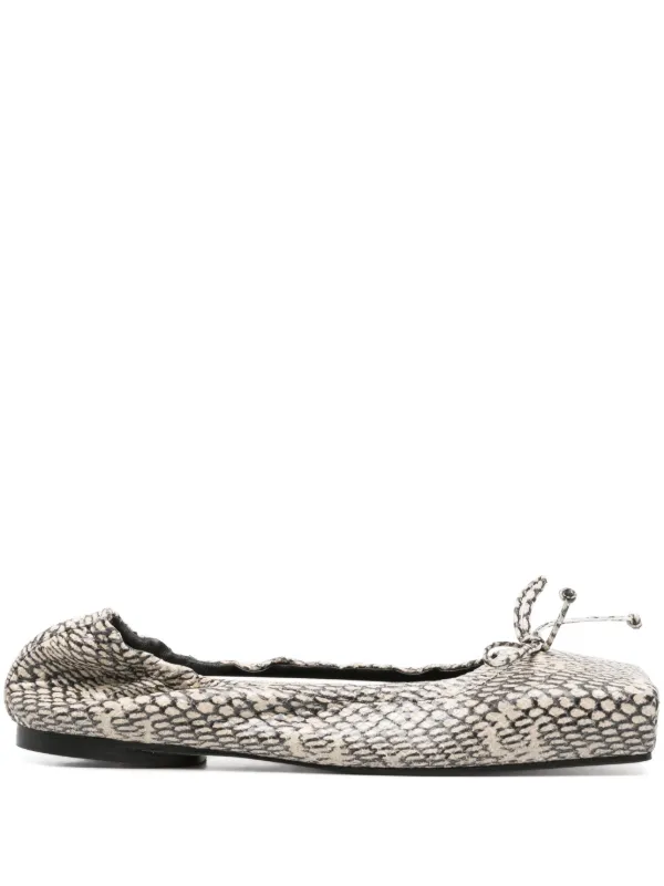 【関税＆送料込み】Jacquemus Ballet Leather Ballet Flats Ballet leather ballet flats in black - Jacquemus | Mytheresa