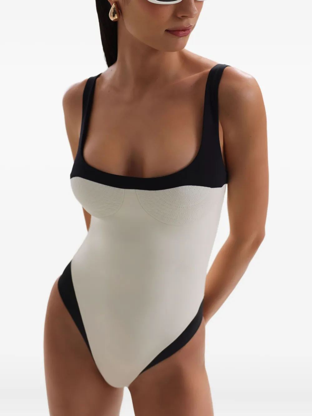 Noire Swimwear Adele badpak Wit