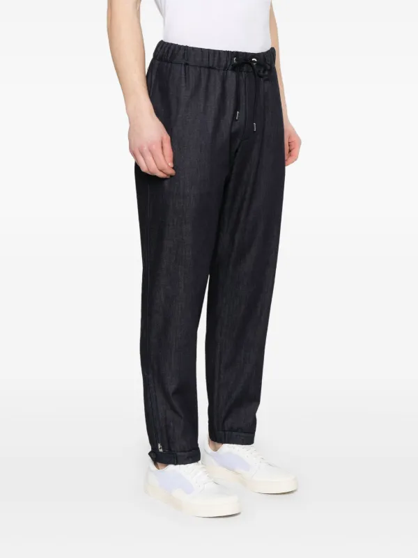Moncler テーパードパンツ | ブルー | FARFETCH JP