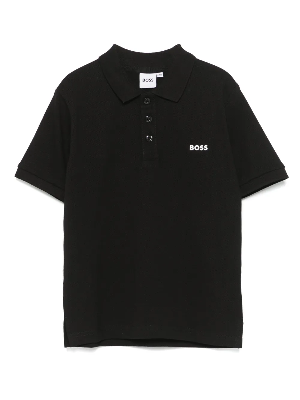 BOSS Kidswear Poloshirt met logoprint Zwart