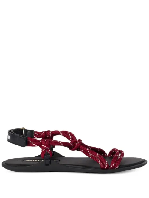 Sandales Rivière à bride nouée - Miu Miu - Modalova