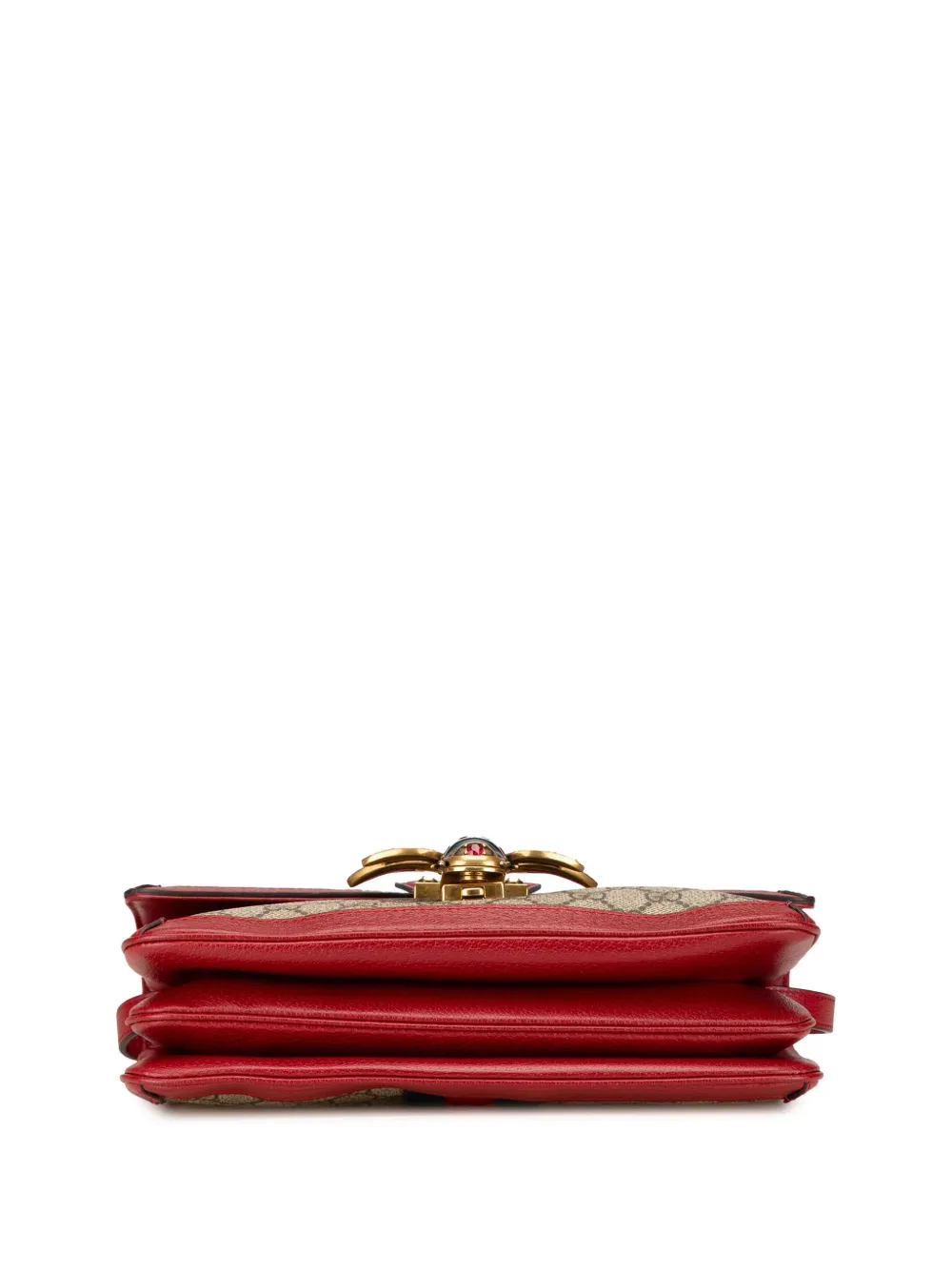 Pre-owned Gucci 2016-2025 Gg Supreme Queen Margaret Crossbody Bag In Brown