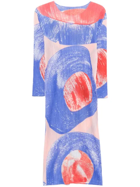 Pleats Please Issey Miyake vestido midi Backlight