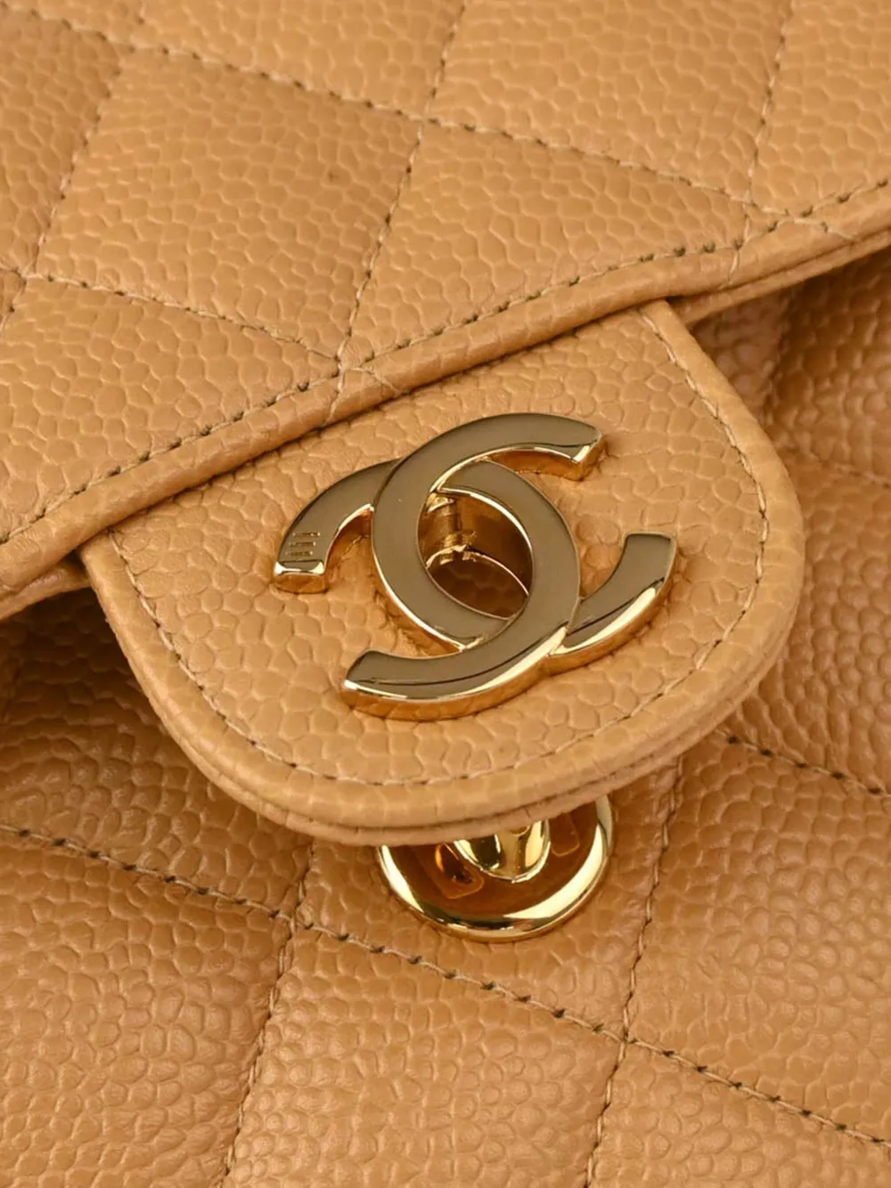 Pre-owned Chanel 2005 Mini Classic Square Flap 17 Shoulder Bag In Brown