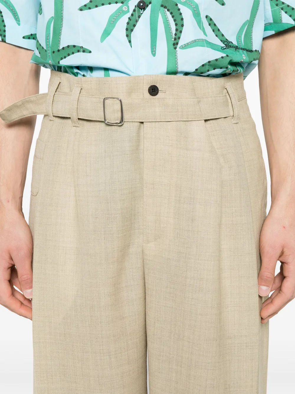 Jacquemus Le Pantalon canvas broek Beige