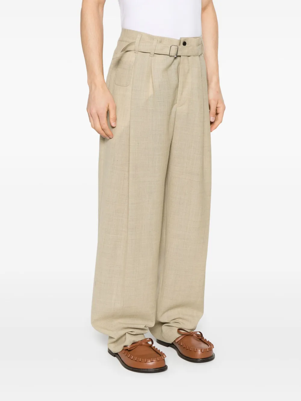 Jacquemus Le Pantalon canvas broek Beige