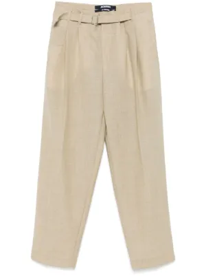 Jacquemus Fernando Trousers | Black | FARFETCH
