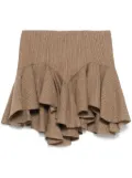 PNK ruffled mini skirt - Brown