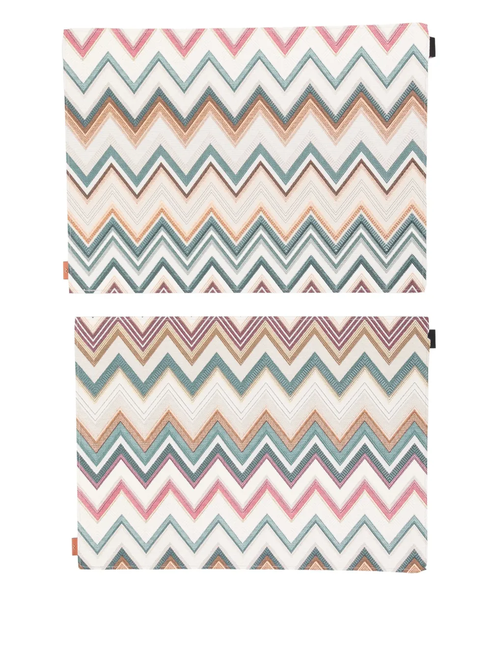 Missoni Home zig-zag placemats (set of two) | Neutrals | Image 1