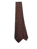 Barba silk tie - Brown