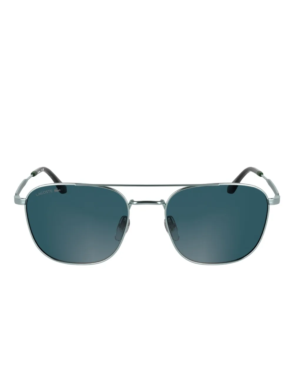 Lacoste metal square sunglasses Zilver