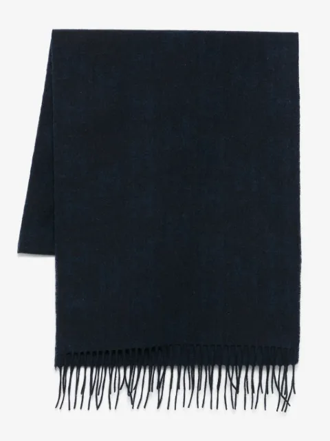 Hackett London fringed-edge scarf