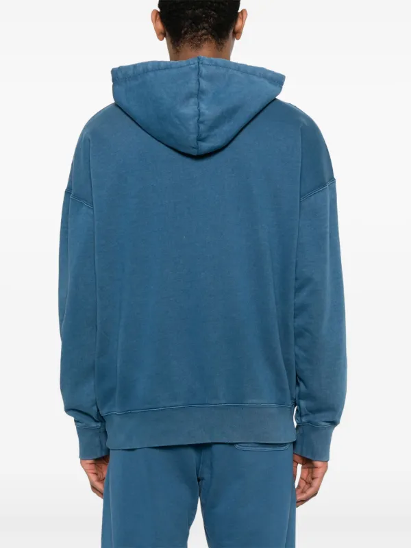 Champion logo-patch Hoodie Blue FARFETCH NZ