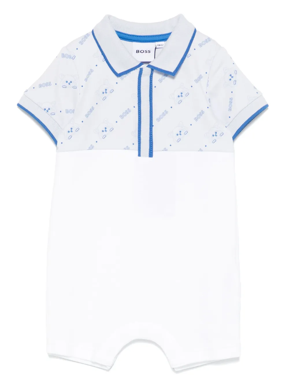 BOSS Kidswear Babypakje met logoprint Wit