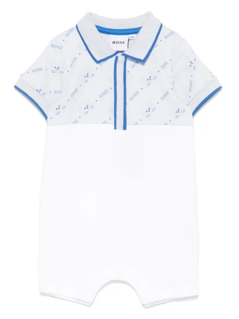 BOSS Kidswear set de  dos rompers con logo estampado