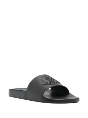 ★【MONCLER(モンクレール)】Slide Mon★ビーチサンダル 楽天市場】モンクレール MONCLER サンダル ブラック メンズ