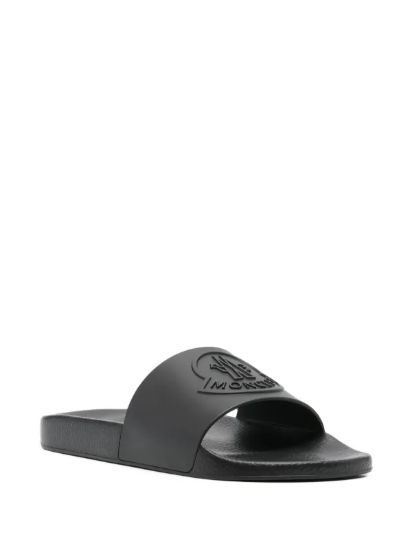 Moncler Basile Slides | Black | FARFETCH Moncler Basile Slides | Black | FARFETCH