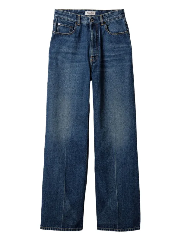 【関税&送料込】Miu Miu Denim Jeans 送料無料》 MIU MIU Iconic denim jeans