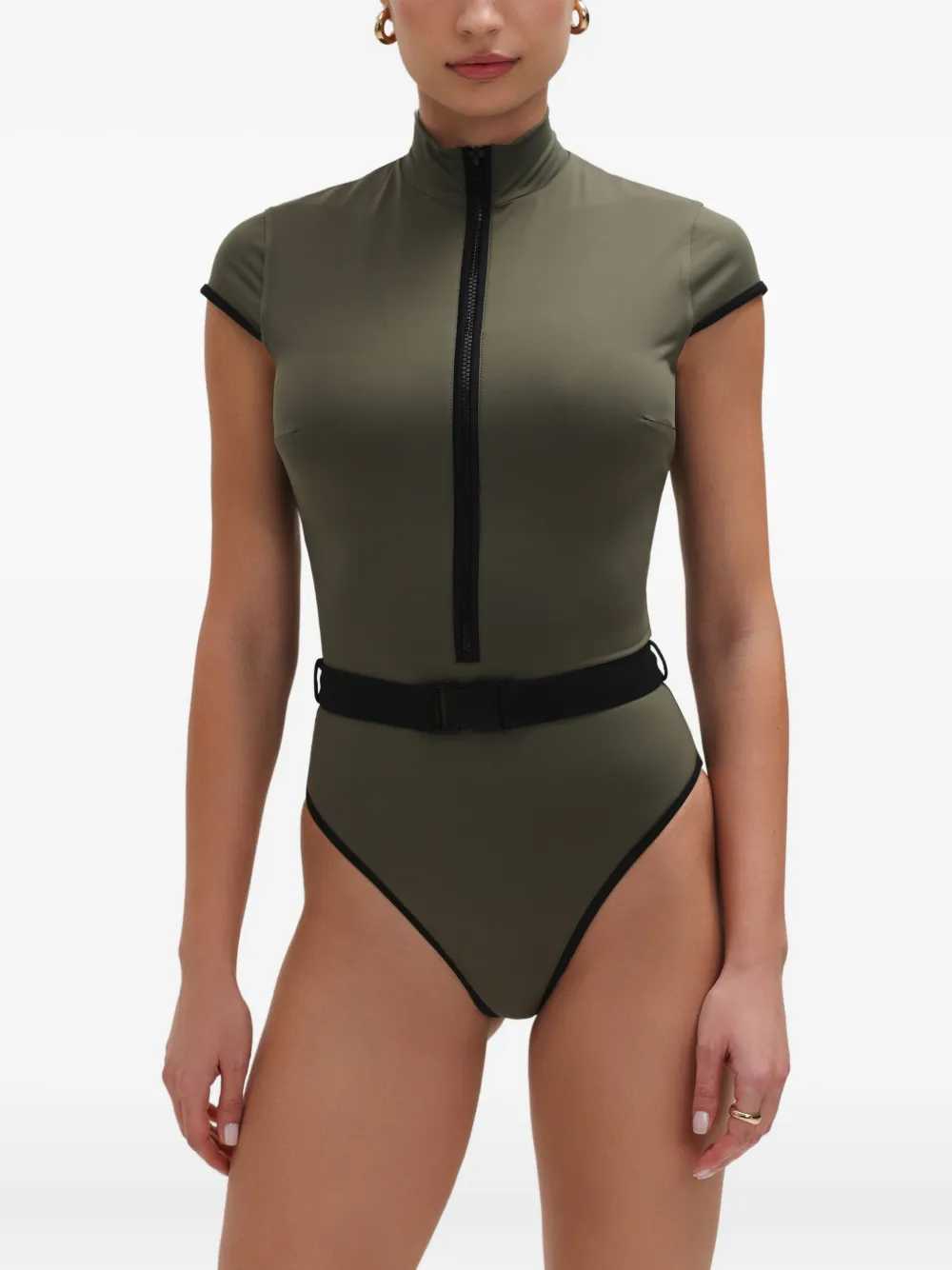 Noire Swimwear Nikki badpak Groen