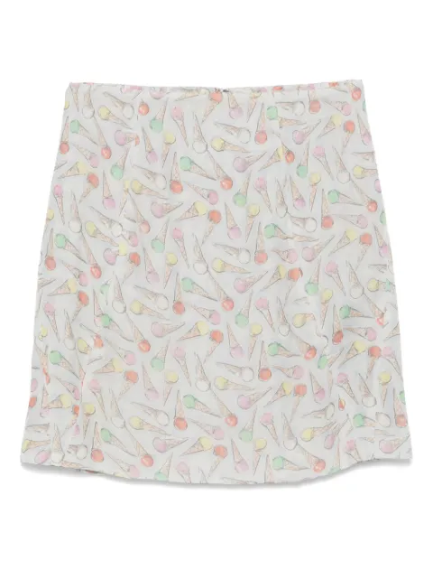 CHANEL Pre-Owned falda corta con helados estampados 2004