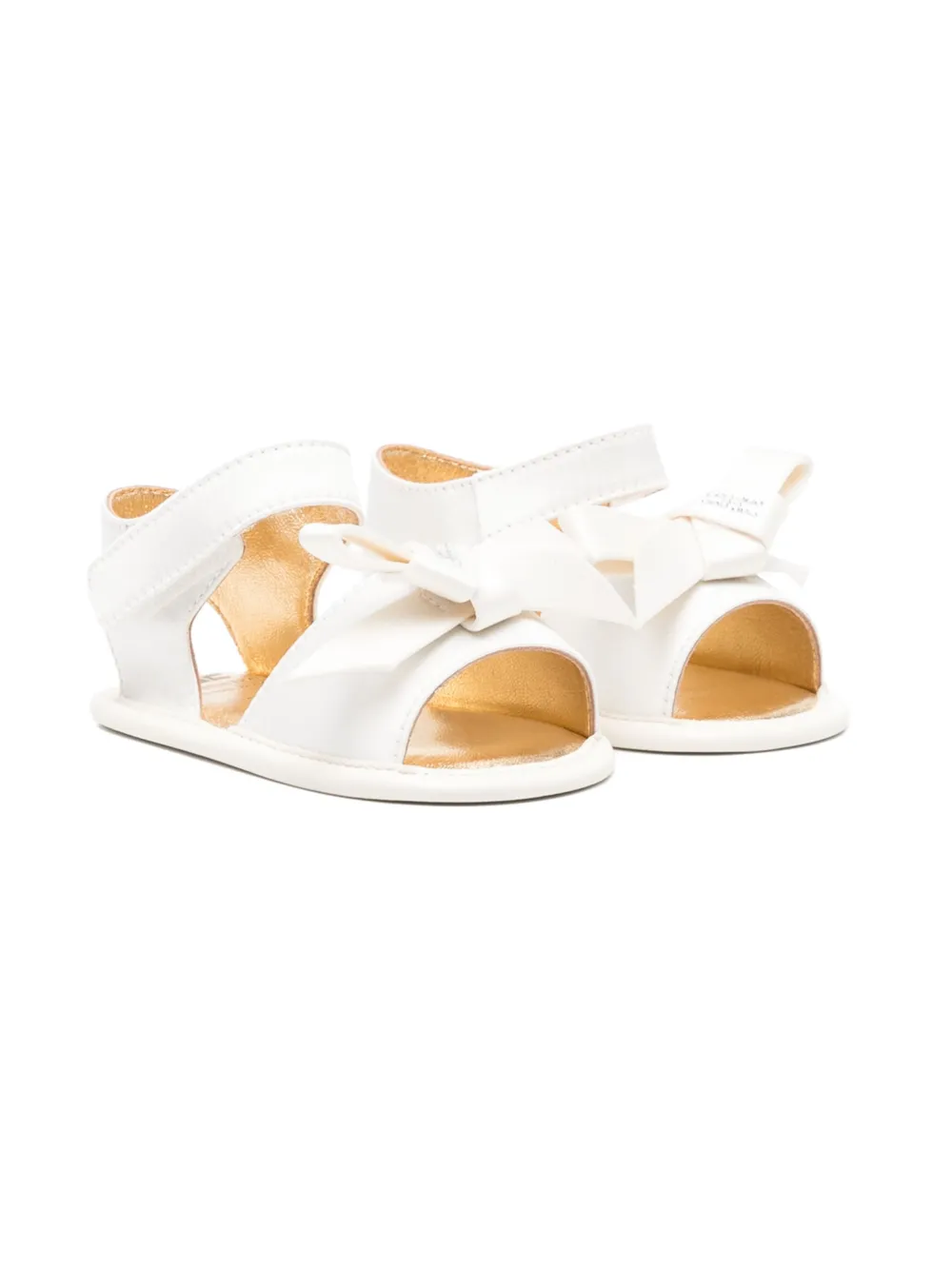 Elisabetta Franchi La Mia Bambina bow-detail sandals White