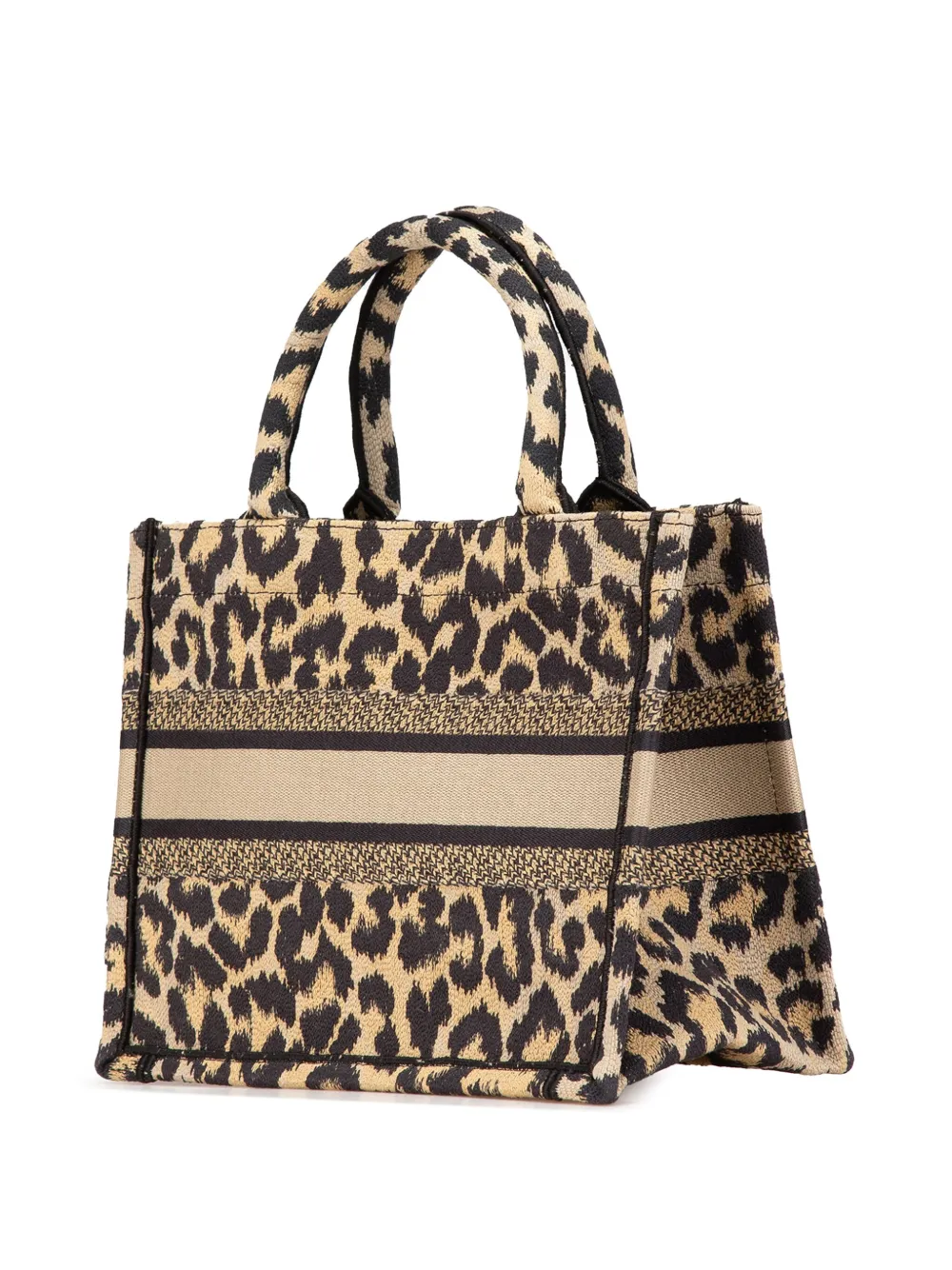 Christian Dior Pre-Owned 2022 Mizza Small Embroidered Canvas Leopard Book tote bag | Pre-Owned | Image 2