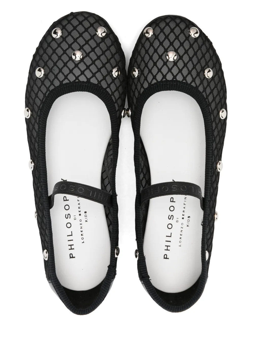 Philosophy Di Lorenzo Serafini Kids studded ballet flats Black