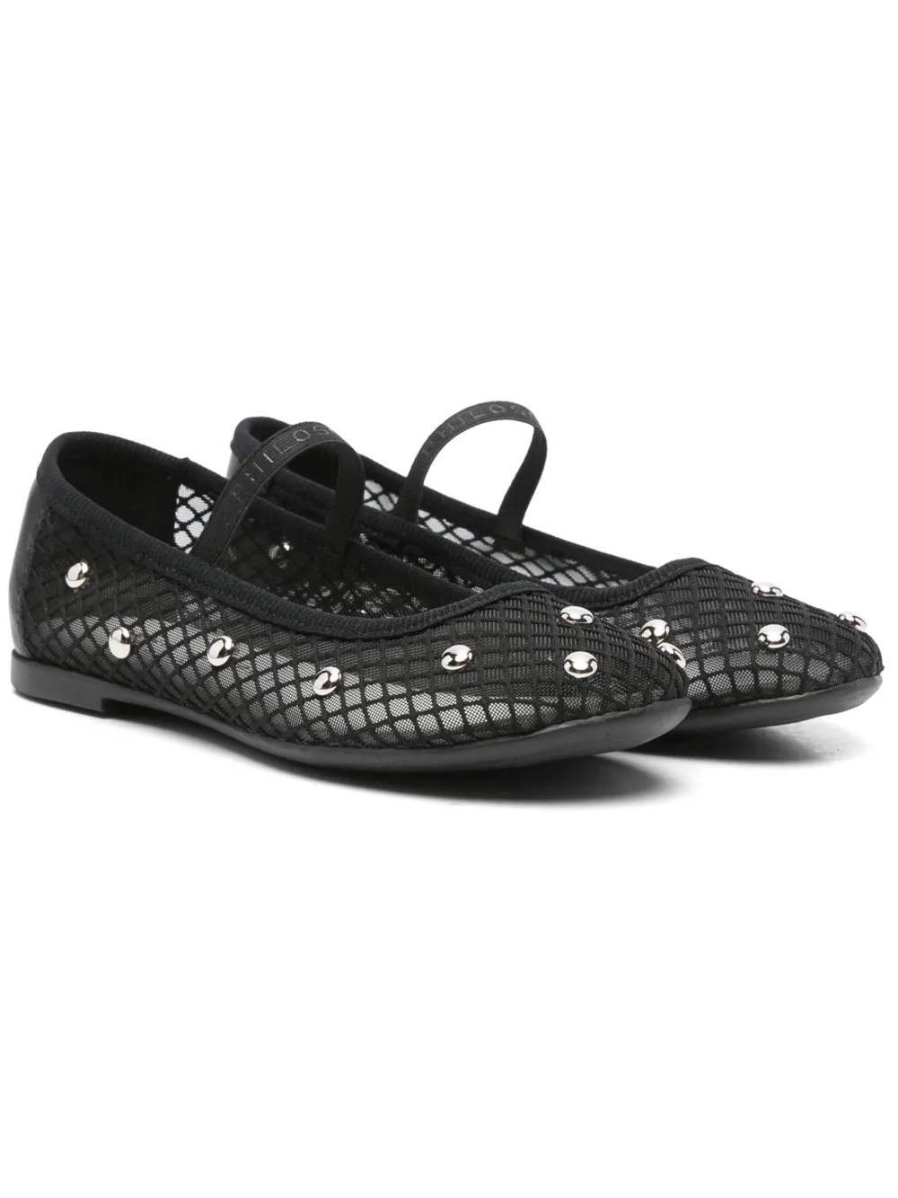 Philosophy Di Lorenzo Serafini Kids studded ballet flats Black