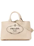 Prada Pre-Owned 2013-2024 Canvas Canapa Logo satchel - Brown