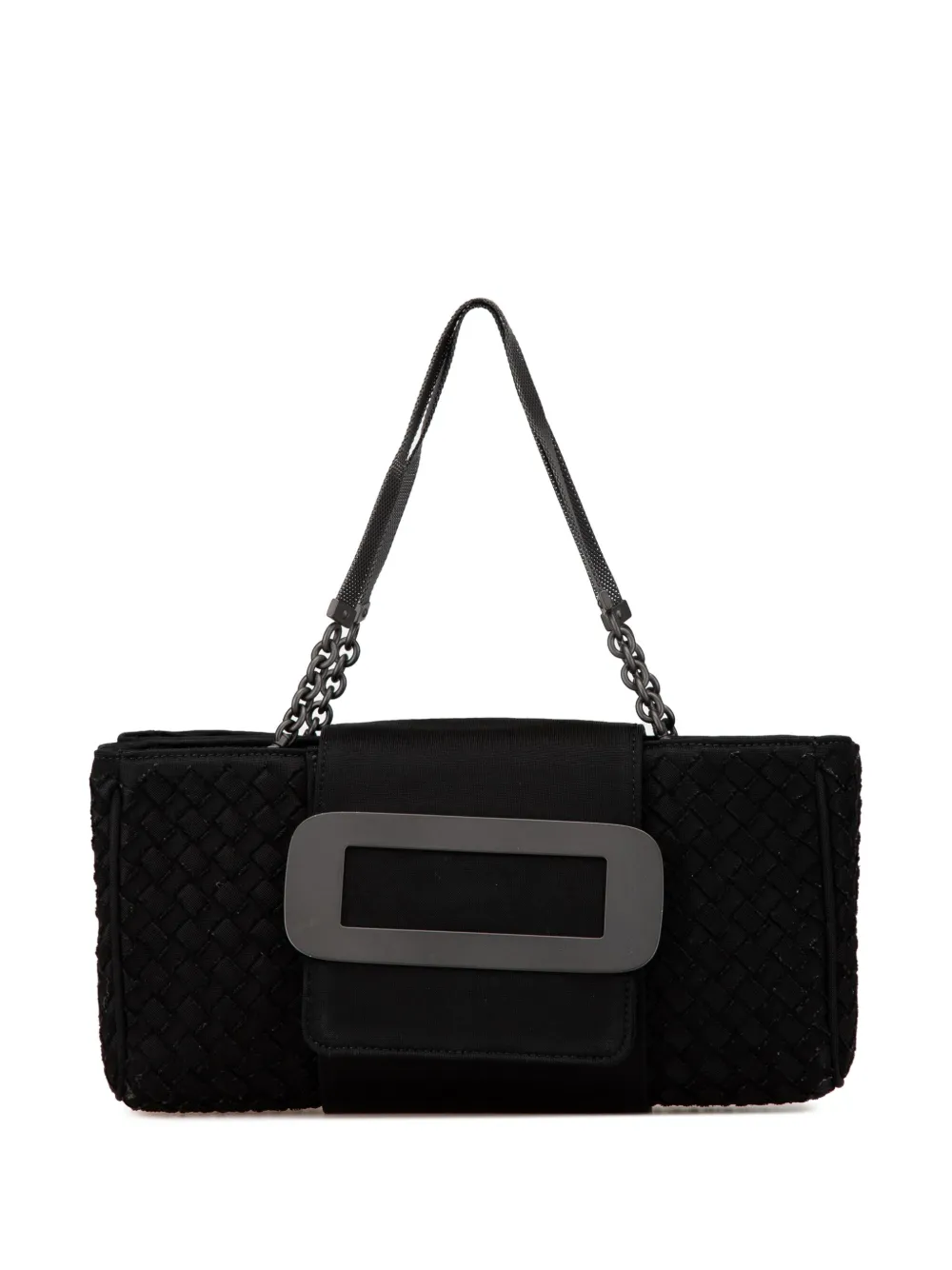 2012-2024 Canvas Intrecciato Buckle Flap handbag
