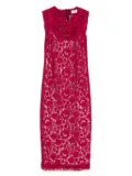 P.A.R.O.S.H. macramé midi dress - Red